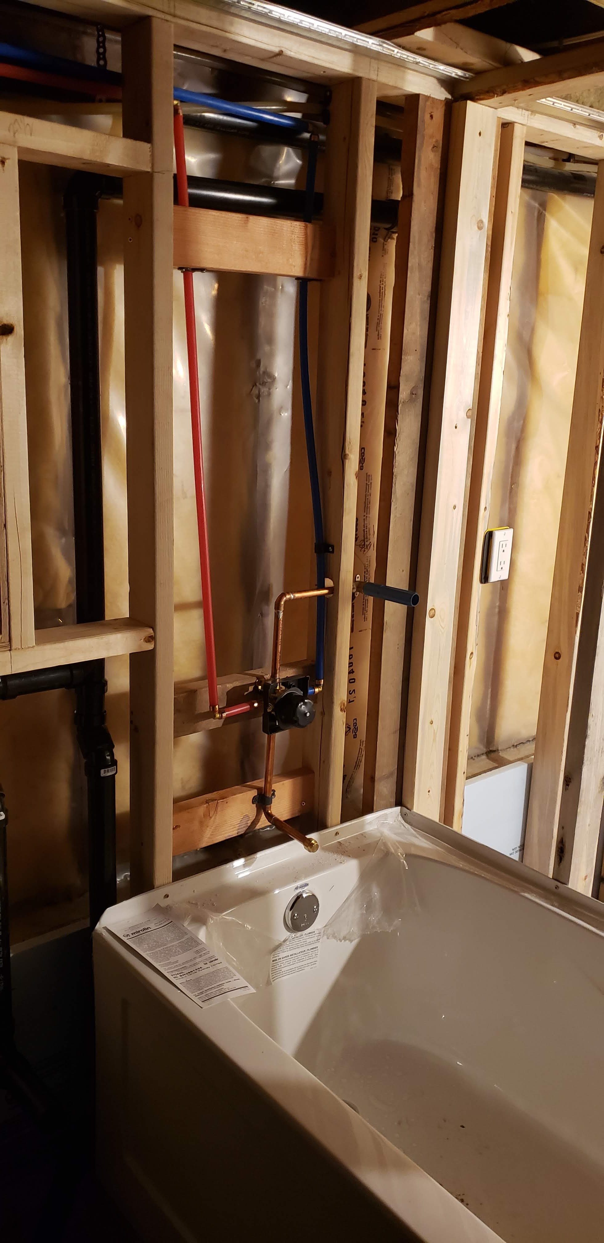 First bathroom renovation in progress